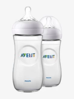 Lot De 2 Biberons 330 Ml Philips AVENT Natural Sans BPA Transparent - Philips Avent