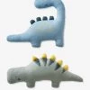 Lot De 2 Coussins PETIT DINO Bleu / Kaki - Vertbaudet