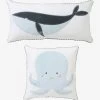 Lot De 2 Coussins SOUS L'OCÉAN Bleu - Vertbaudet