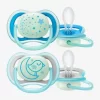 Lot De 2 Sucettes 6-18 Mois Phosphorescentes Ultra Air Night Philips AVENT Bleu - Philips Avent
