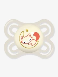 Lot De 2 Sucettes En Silicone MAM Perfect Nuit 2 à 6 Mois Vert + Beige - Mam -Vertbaudet Enfant Promos Magasin lot de 2 sucettes en silicone mam perfect nuit 2 a 6 mois 2