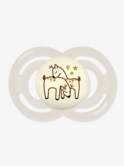 Lot De 2 Sucettes En Silicone MAM Perfect Nuit 6+ Vert + Beige - Mam -Vertbaudet Enfant Promos Magasin lot de 2 sucettes en silicone mam perfect nuit 6 2
