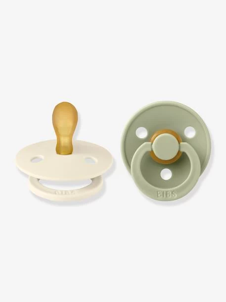 Lot De 2 Sucettes-tétines BIBS Colour, Taille 2 De 6 à 18 Mois Ivoire/vert Sauge - Bibs 1 Lot De 2 Sucettes-tétines BIBS Colour, Taille 2 De 6 à 18 Mois Ivoire/vert Sauge - Bibs