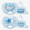Lot De 2 Sucettes Ultra Douces 2e âge Philips AVENT Ecureuil/fleurs - Philips Avent