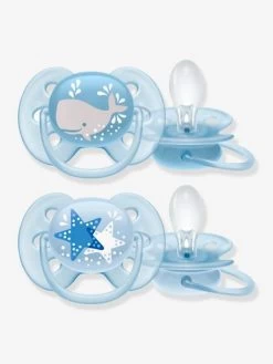 Lot De 2 Sucettes Ultra Douces 2e âge Philips AVENT Ecureuil/fleurs - Philips Avent