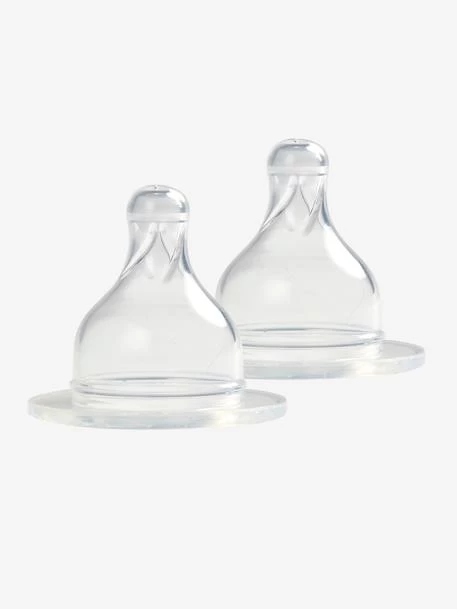 Lot De 2 Tétines Liquide épais Pour Biberons Verre Col Large BÉABA Transparent - Beaba 1 Lot De 2 Tétines Liquide épais Pour Biberons Verre Col Large BÉABA Transparent - Beaba