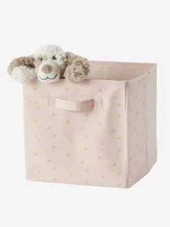 Lot De 3 Bacs De Rangement Lovely Rose Poudré Imprimé - Vertbaudet -Vertbaudet Enfant Promos Magasin lot de 3 bacs de rangement lovely 3