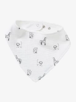 Lot De 3 Bavoirs Bandanas En Gaze De Coton Lot Vert Panda - Vertbaudet -Vertbaudet Enfant Promos Magasin lot de 3 bavoirs bandanas en gaze de coton 2