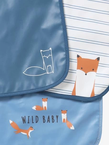 Lot De 3 Bavoirs Plastifiés Bleu - Vertbaudet 5 Lot De 3 Bavoirs Plastifiés Bleu - Vertbaudet – Image 5