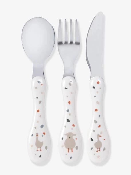 Lot De 3 Couverts 2e âge LÄSSIG Tiny Farmer Mouton/oie Blanc - Lassig 1 Lot De 3 Couverts 2e âge LÄSSIG Tiny Farmer Mouton/oie Blanc - Lassig