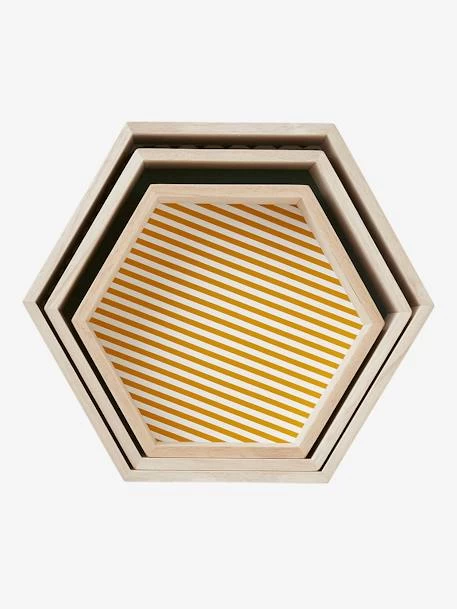 Lot De 3 étagères Hexagones Enfant Bois/multicolore - Vertbaudet 3 Lot De 3 étagères Hexagones Enfant Bois/multicolore - Vertbaudet – Image 3