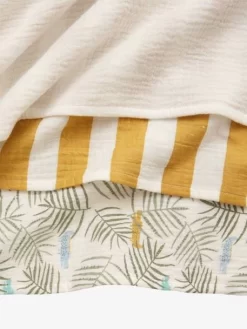 Lot De 3 Langes En Gaze De Coton TREK Oeko-Tex® Multicolore - Vertbaudet -Vertbaudet Enfant Promos Magasin lot de 3 langes en gaze de coton trek oeko tex 3