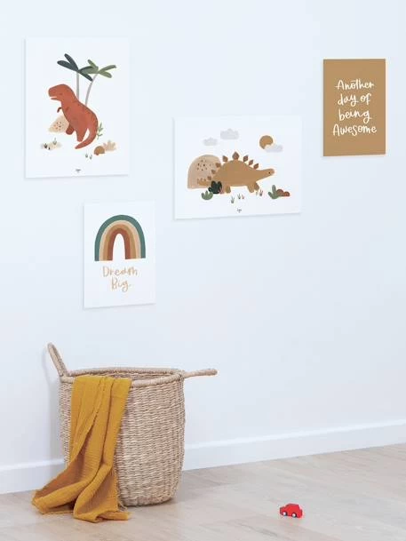 Lot De 4 Affiches Dinosaures Sunny LILIPINSO Multicolore - Lilipinso 2 Lot De 4 Affiches Dinosaures Sunny LILIPINSO Multicolore - Lilipinso – Image 2