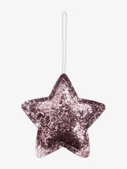 Lot De 4 Décorations De Noël Glitter Rose - Vertbaudet -Vertbaudet Enfant Promos Magasin lot de 4 decorations de noel glitter 4