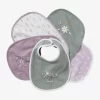 Lot De 5 Bavoirs Naissance Lot Chat Rose - Vertbaudet