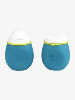 Lot De Gourdes Pour Compotes BEABA Babysqueez' 2 En 1 + Squeez'portion Blue - Beaba -Vertbaudet Enfant Promos Magasin lot de gourdes pour compotes beaba babysqueez 2 en 1 squeezportion 3