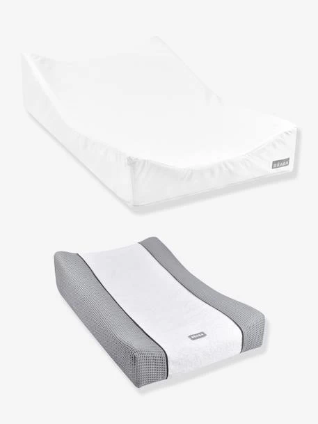 Matelas à Langer + Drap-housse BEABA Sofalange Certifiés Oekotex Blanc - Beaba 1 Matelas à Langer + Drap-housse BEABA Sofalange Certifiés Oekotex Blanc - Beaba