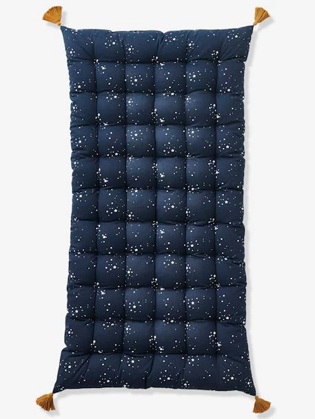 Matelas De Sol Avec Pompons Bleu Foncé - Vertbaudet 1 Matelas De Sol Avec Pompons Bleu Foncé - Vertbaudet