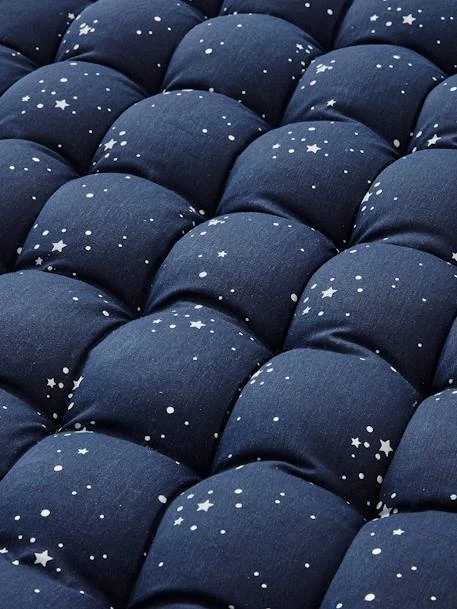 Matelas De Sol Avec Pompons Bleu Foncé - Vertbaudet 2 Matelas De Sol Avec Pompons Bleu Foncé - Vertbaudet – Image 2