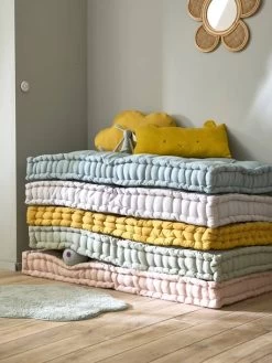 Matelas De Sol Style Futon Ocre - Vertbaudet -Vertbaudet Enfant Promos Magasin matelas de sol style futon 3