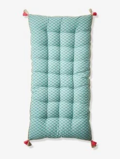 Matelas De Sol Velours Eden India Vert / Rose - Vertbaudet