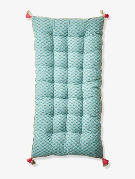 Matelas De Sol Velours Eden India Vert / Rose - Vertbaudet 1 Matelas De Sol Velours Eden India Vert / Rose - Vertbaudet