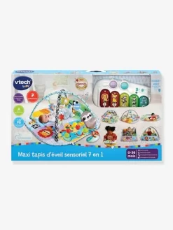 Maxi Tapis D'Eveil Sensoriel 7 En 1 - VTECH Multicolore - Toutes Les Marques -Vertbaudet Enfant Promos Magasin maxi tapis deveil sensoriel 7 en 1 vtech 2