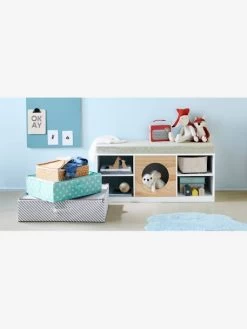 Meuble 2 En 1 Rangement + Banquette Hublot Blanc/bois - Vertbaudet 8 Meuble 2 En 1 Rangement + Banquette Hublot Blanc/bois - Vertbaudet -Vertbaudet Enfant Promos Magasin meuble 2 en 1 rangement banquette hublot 3
