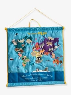 Mon Premier Atlas En Tissu AUZOU Bleu - Auzou