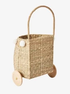 Panier à Roulettes Herbier Blanc - Vertbaudet -Vertbaudet Enfant Promos Magasin panier a roulettes herbier 4