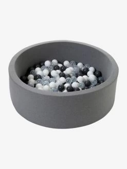 Parc à Balles En Mousse + 200 Balles Gris - Vertbaudet -Vertbaudet Enfant Promos Magasin parc a balles en mousse 200 balles 4