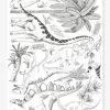 Planche De Stickers LILIPINSO - Dinosaures Et Végétaux Gris - Lilipinso