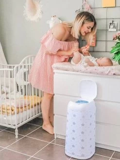 Poubelle à Couches Dress Up ANGELCARE Blanc - Angelcare -Vertbaudet Enfant Promos Magasin poubelle a couches dress up angelcare 3