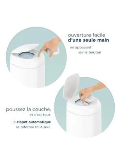 Poubelle à Couches Dress Up ANGELCARE Blanc - Angelcare -Vertbaudet Enfant Promos Magasin poubelle a couches dress up angelcare 4