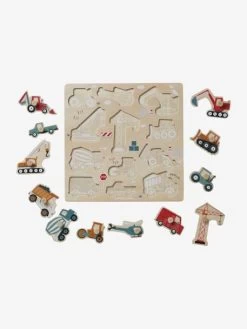 Puzzle Boutons Chantier En Bois FSC® Jaune - Vertbaudet -Vertbaudet Enfant Promos Magasin puzzle boutons chantier en bois fsc 2