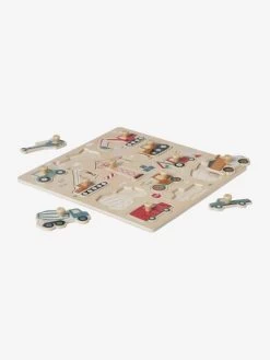 Puzzle Boutons Chantier En Bois FSC® Jaune - Vertbaudet -Vertbaudet Enfant Promos Magasin puzzle boutons chantier en bois fsc 4