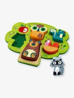 Puzzle Feutrine Oski - DJECO Vert - Djeco -Vertbaudet Enfant Promos Magasin puzzle feutrine oski djeco 2