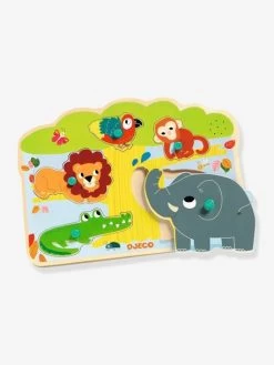 Puzzle Sonore Baobab - DJECO Jaune - Djeco 5 Puzzle Sonore Baobab - DJECO Jaune - Djeco -Vertbaudet Enfant Promos Magasin puzzle sonore baobab djeco 2