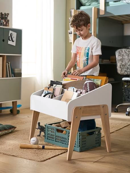 Rangement Livres LIGNE RETRO Blanc Clair Uni - Vertbaudet 4 Rangement Livres LIGNE RETRO Blanc Clair Uni - Vertbaudet – Image 4