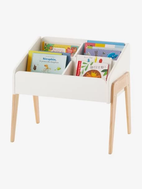 Rangement Livres LIGNE RETRO Blanc Clair Uni - Vertbaudet 1 Rangement Livres LIGNE RETRO Blanc Clair Uni - Vertbaudet