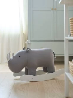 Rhinocéros à Bascule FSC® Gris - Vertbaudet -Vertbaudet Enfant Promos Magasin rhinoceros a bascule fsc 2