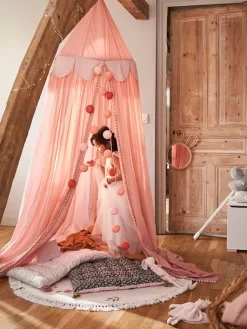 Rideau Ciel De Lit PRINCESSE NATURE Rose - Vertbaudet -Vertbaudet Enfant Promos Magasin rideau ciel de lit princesse nature 4