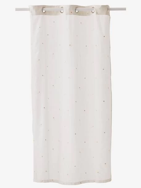Rideau Voilage Etoiles Filantes Ivoire/or - Vertbaudet 2 Rideau Voilage Etoiles Filantes Ivoire/or - Vertbaudet – Image 2