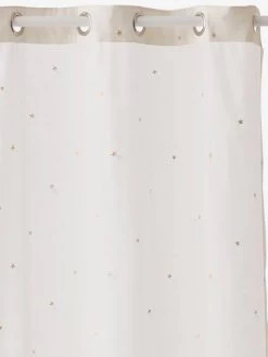 Rideau Voilage Etoiles Filantes Ivoire/or - Vertbaudet