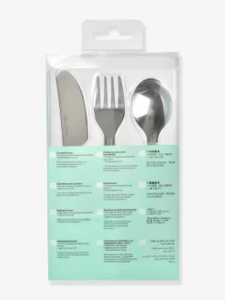 Set 3 Couverts D'apprentissage Inox BEABA Airy Green - Beaba -Vertbaudet Enfant Promos Magasin set 3 couverts dapprentissage inox beaba 4