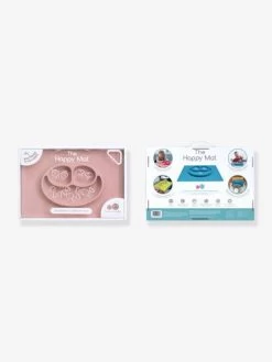 Set De Table Tout-en-un Avec Assiette EZPZ Happy Mat En Silicone Rose - EZPZ -Vertbaudet Enfant Promos Magasin set de table tout en un avec assiette ezpz happy mat en silicone 2