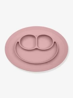 Set De Table Tout-en-un Avec Assiette EZPZ Mini Mat En Silicone Rose - EZPZ