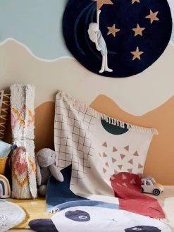 Tapis Arty Bleu / Multicolore - Vertbaudet -Vertbaudet Enfant Promos Magasin tapis arty 3