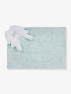 Tapis Coton Lavable Ailes Puffy Wings LORENA CANALS Bleu Grisé - Lorena Canals