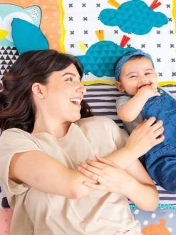 Tapis De Jeu Multi Activités Sensoriel Géant Infantino Vert - Infantino -Vertbaudet Enfant Promos Magasin tapis de jeu multi activites sensoriel geant infantino 3